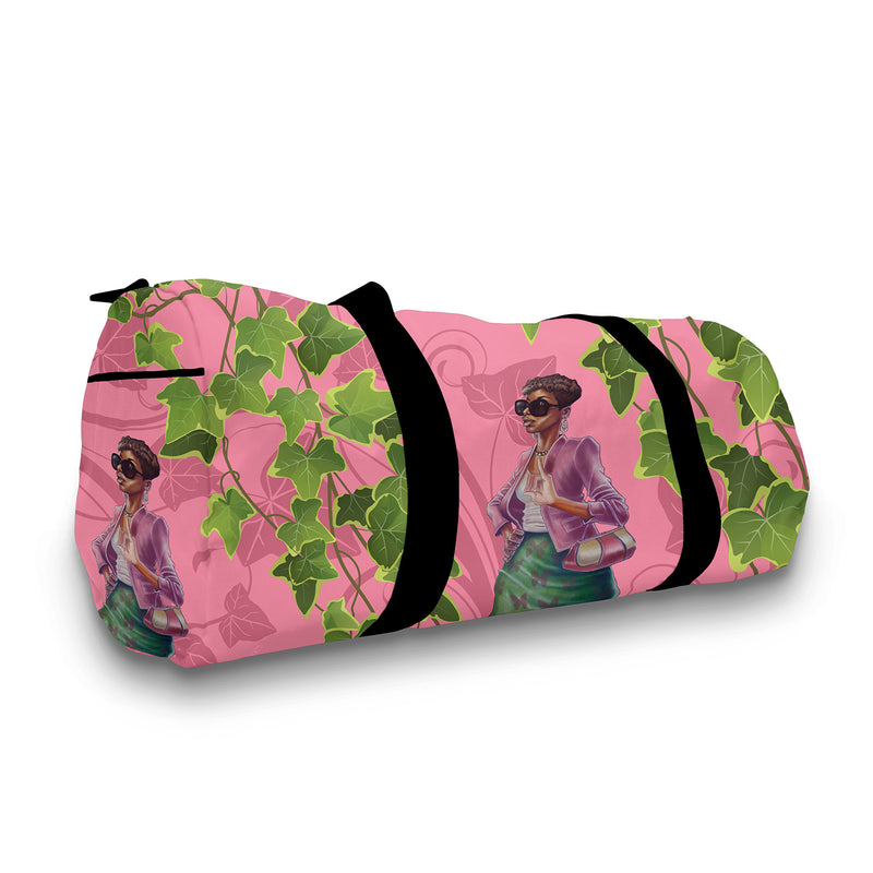 Pink and Green Travel Bag