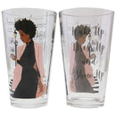 DRINKING GLASS SET 4 - SISTER FRIENDS