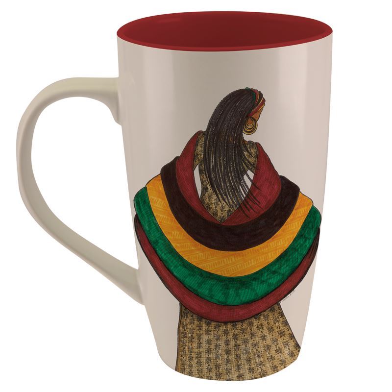 africa coffee mug Blessed Life Latte Mug - Authentic Black Art