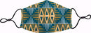 BLUE/YELLOW MUDCLOTH FACE MASK