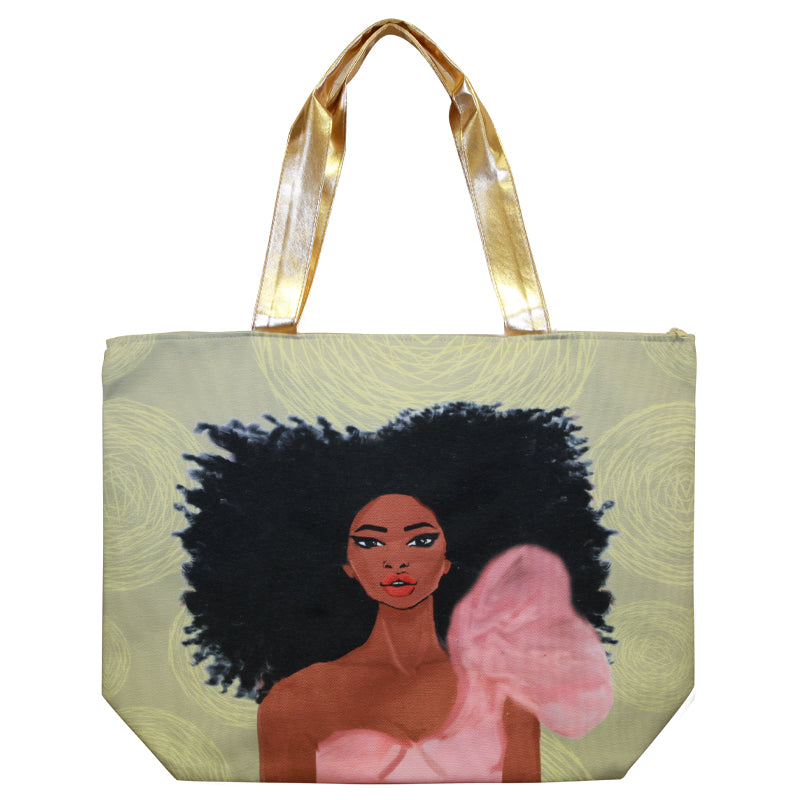 American sold Girl canvas tote bag