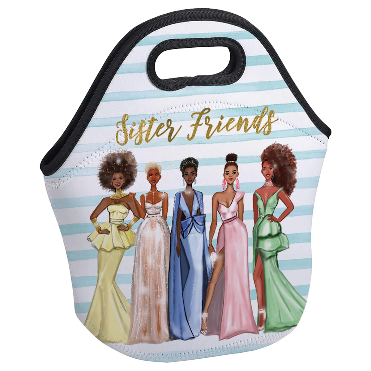 Personalized Lunch Box for Black Girls African American Lunch Box With Princess  Princess Lunch Carrier Black Girl Fairy Lunch Bag 