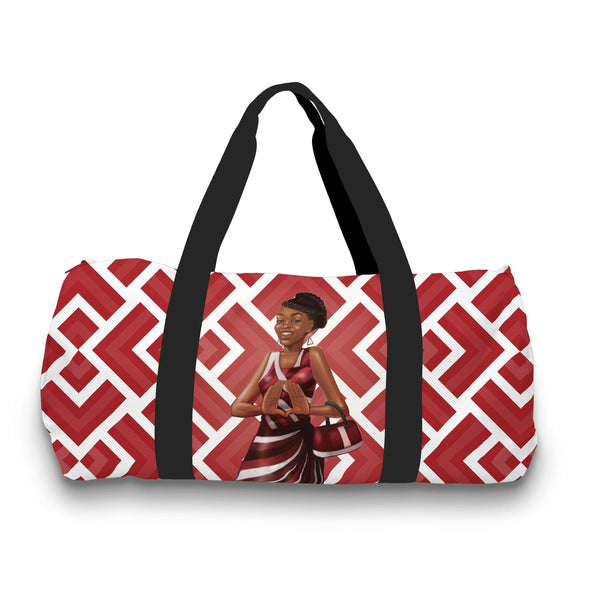 Red & White Travel Bag