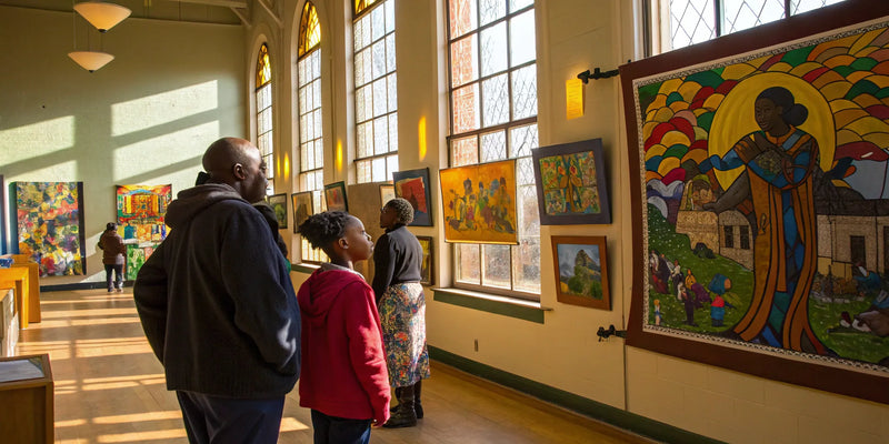 African American art fundraiser supporting community artists.