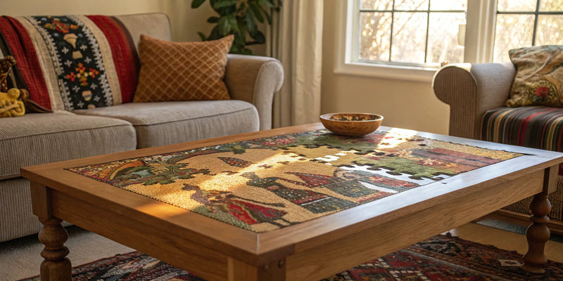 African American puzzle in progress.