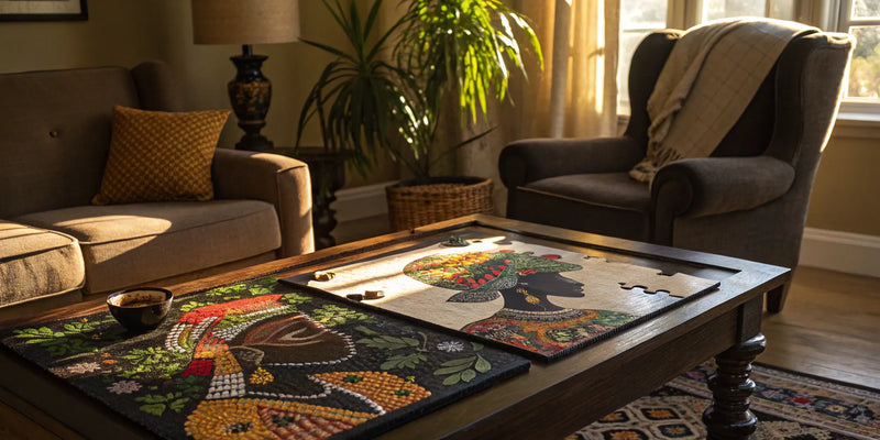 Black puzzles for adults.