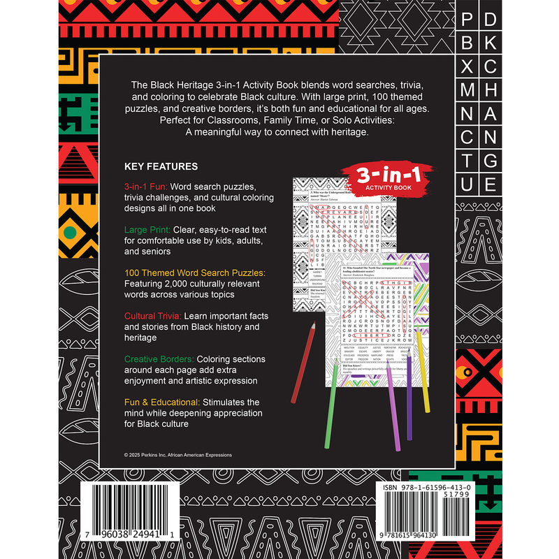 Black Heritage Word Search Book