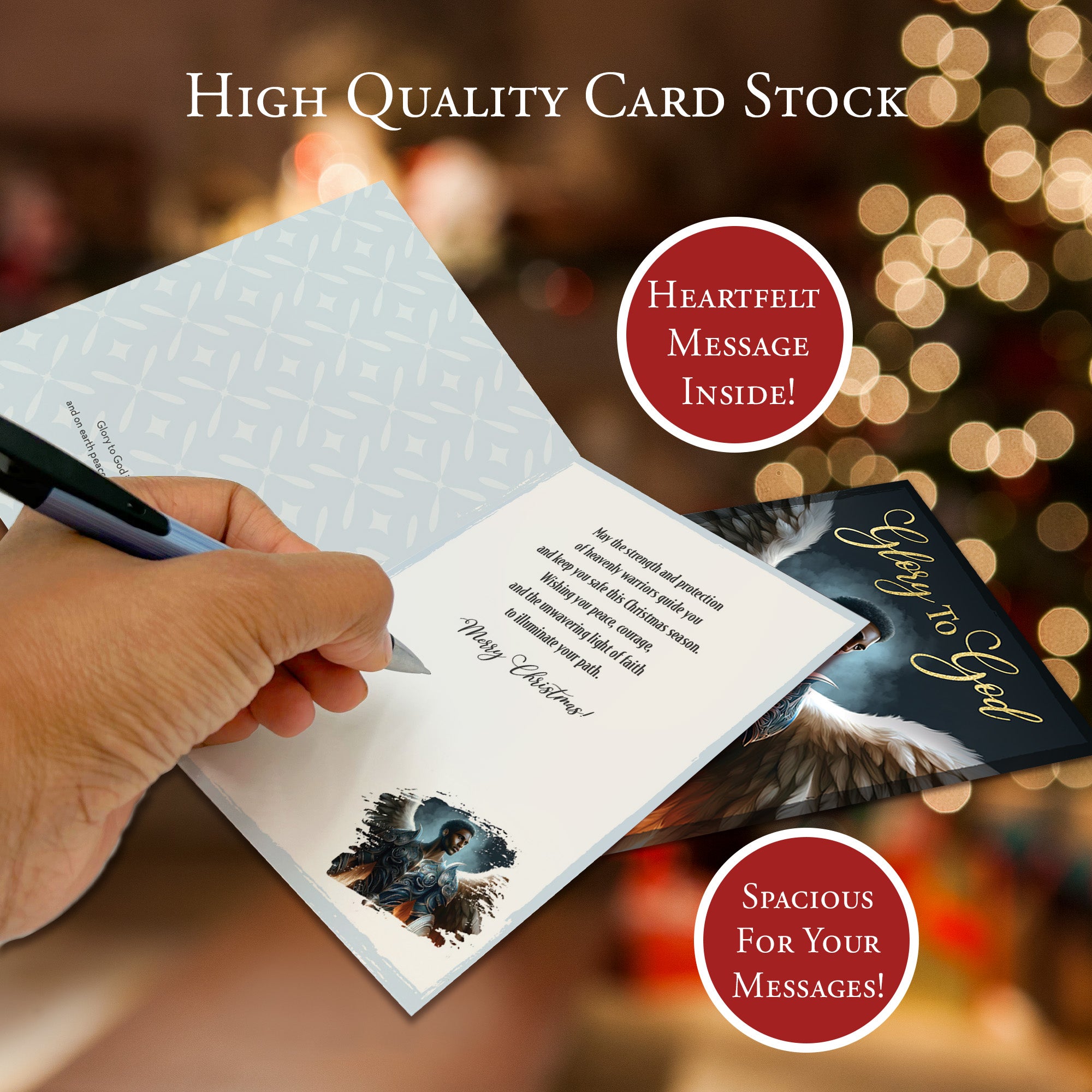 Beautiful angel Christmas card