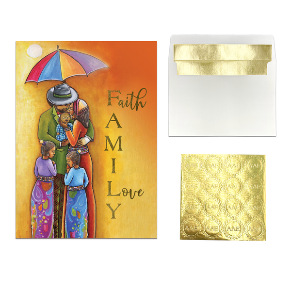 FAITH FAMILY LOVE CHRISTMAS CARD