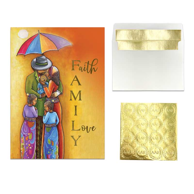 FAITH FAMILY LOVE CHRISTMAS CARD