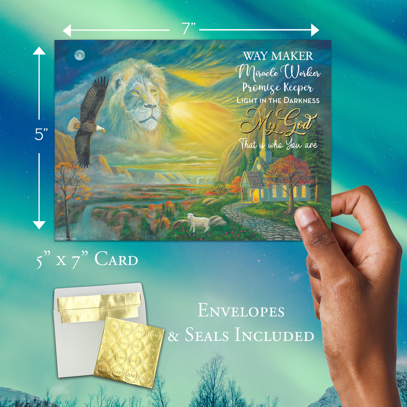 LION WAYMAKER CHRISTMAS CARD