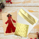 RED DRESS GLAMOROUS CHRISTMAS