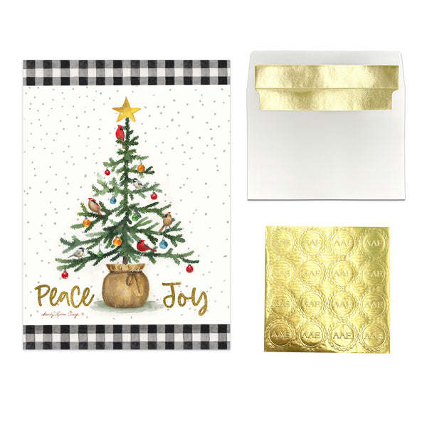 Joy Christmas Tree Christmas Card