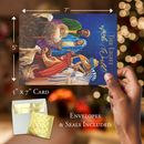 Wise Men Nativity Scene Christmas Card