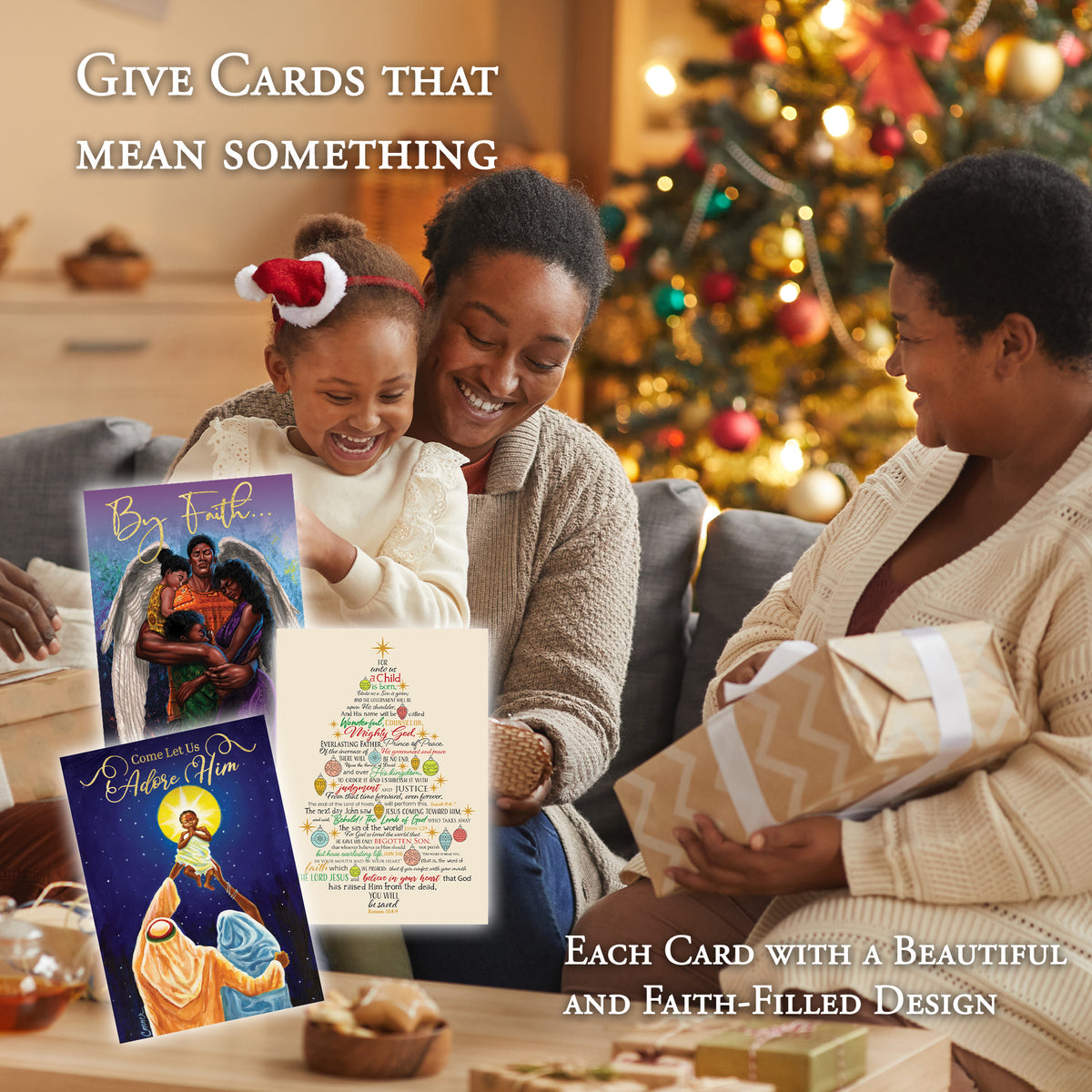 African American Christmas Story Card | African American Expressions, image size:1200x1200
