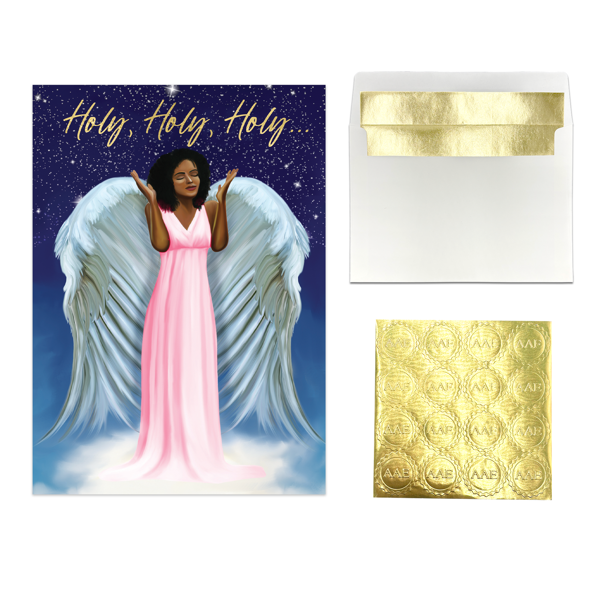 Holy Holy Holy Christmas Card