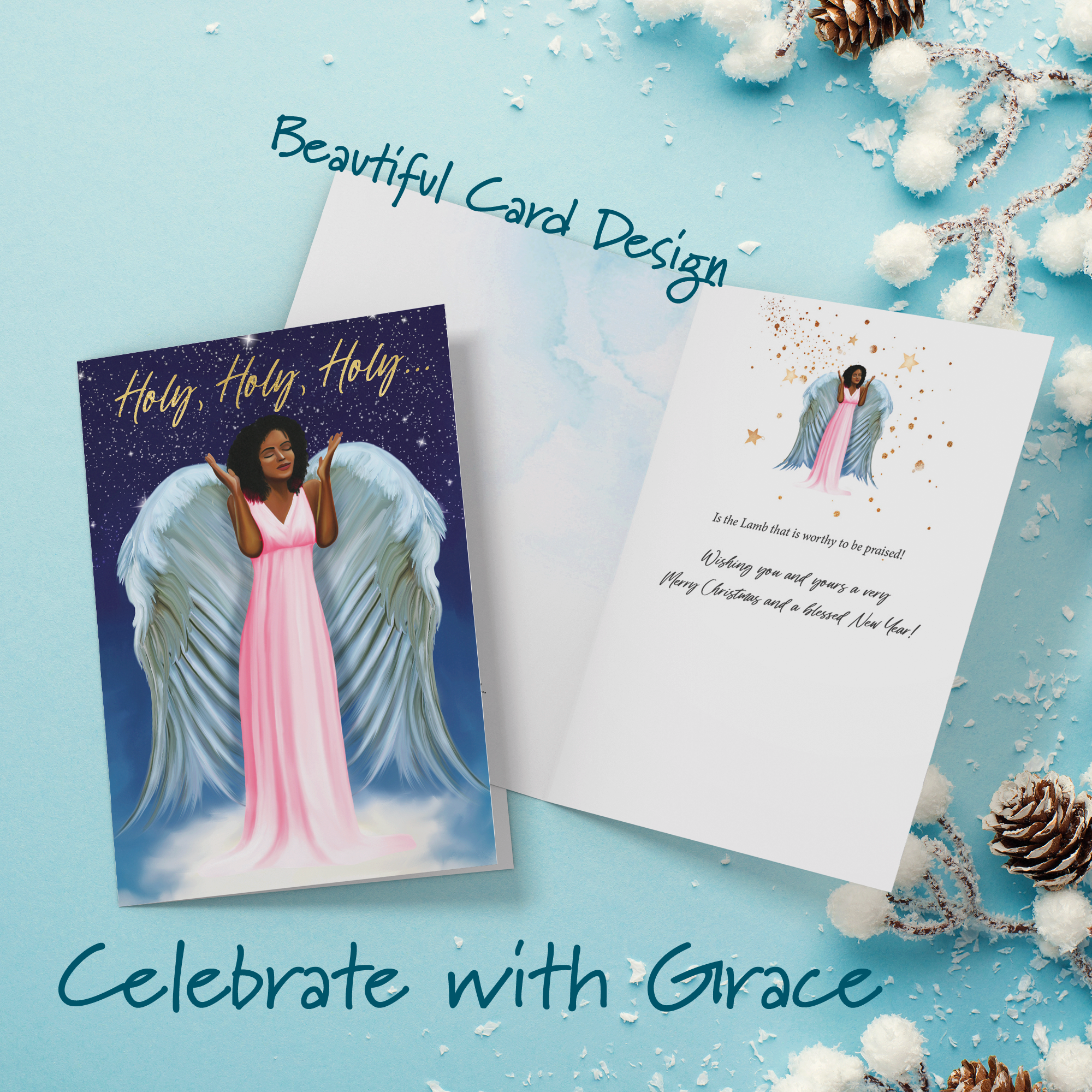 Holy Holy Holy Christmas Card