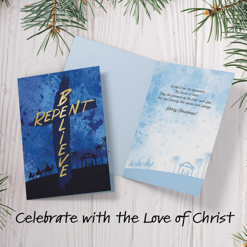 Repent/Believe Christmas Card