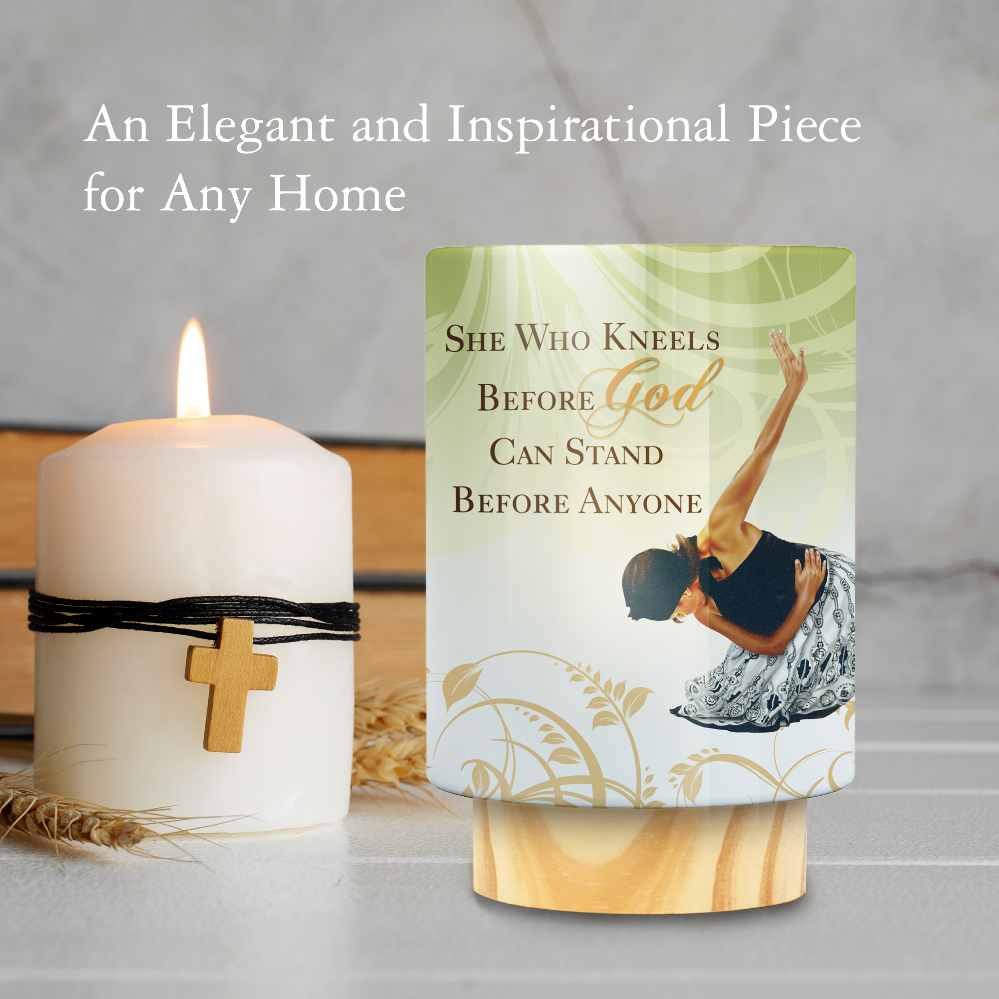 She Who Kneels LED Candle
