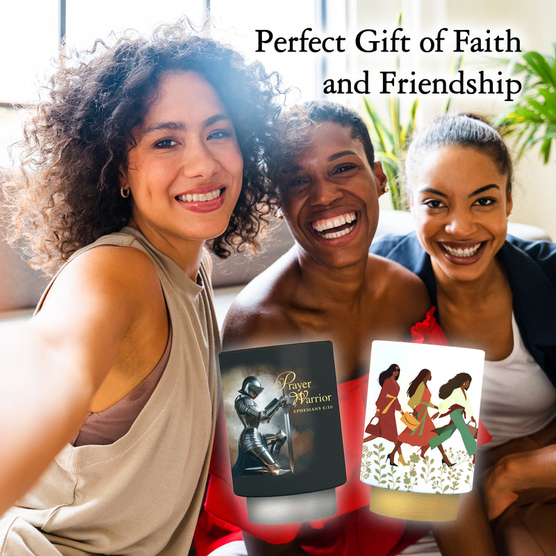 Woman With God LED candle