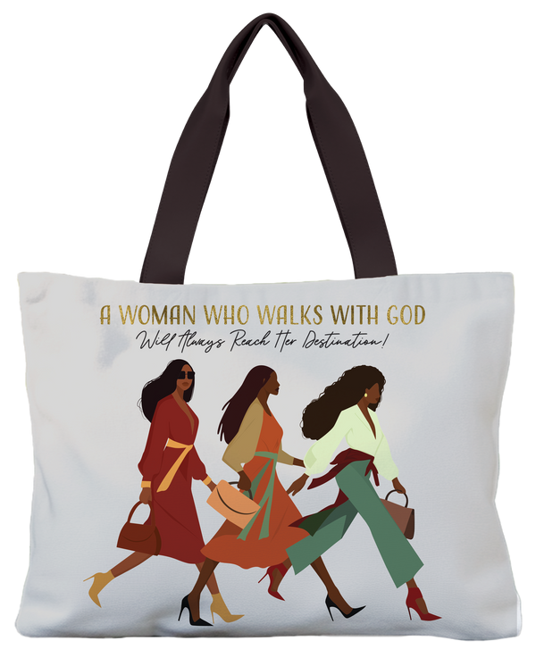 Woman with God Canvas Bag