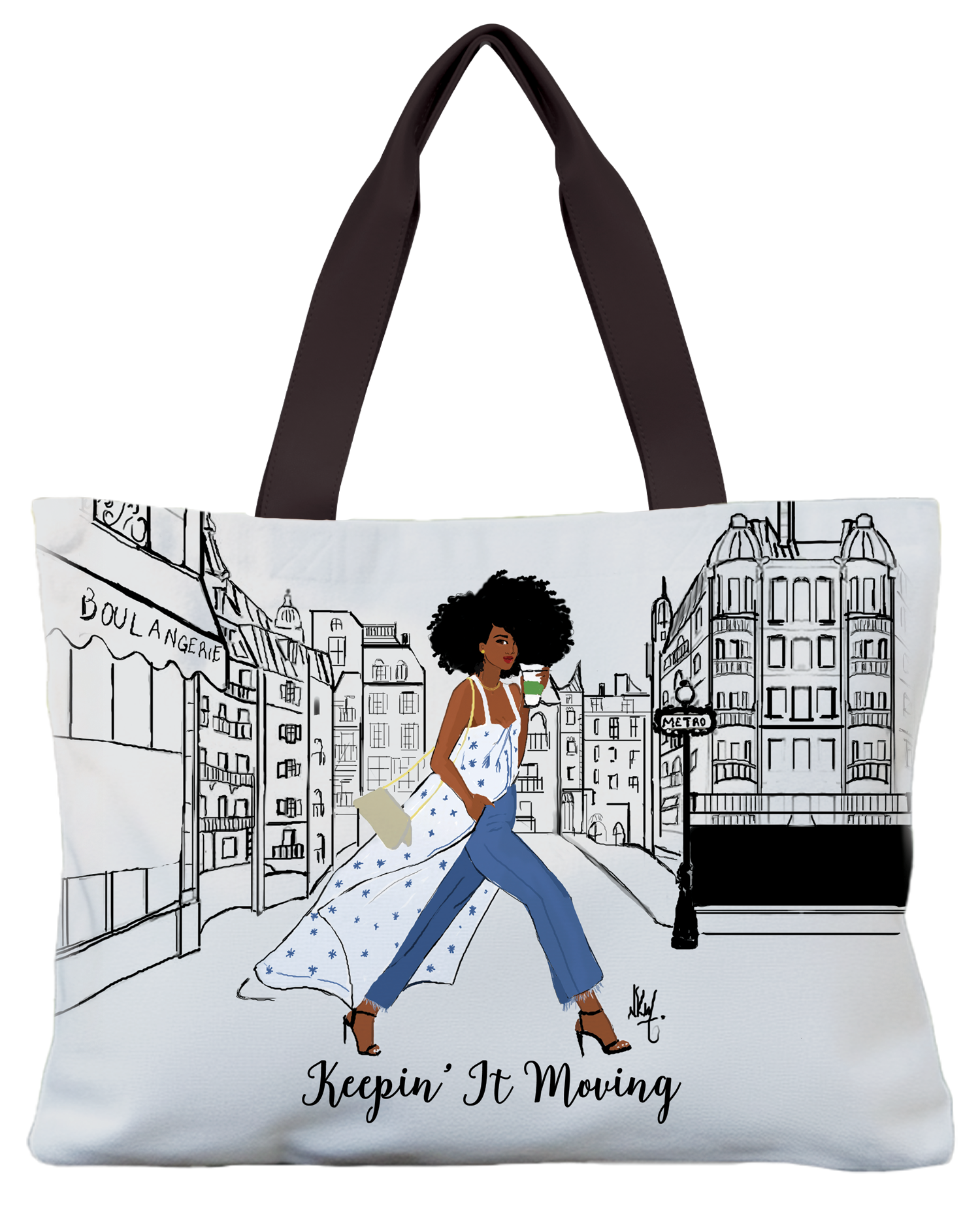Keepin It Moving Canvas Bag