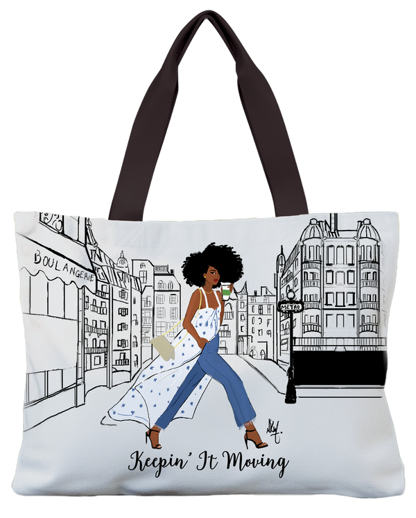 Keepin It Moving Canvas Bag