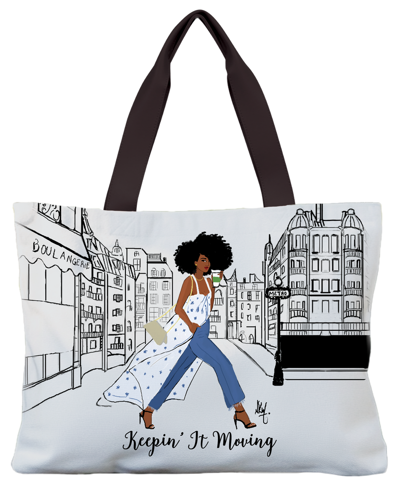 Keepin It Moving Canvas Bag