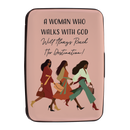 Woman with God Card Holder