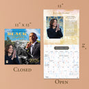 Calendar with Kamala Harris and Barack Obama on a beige background