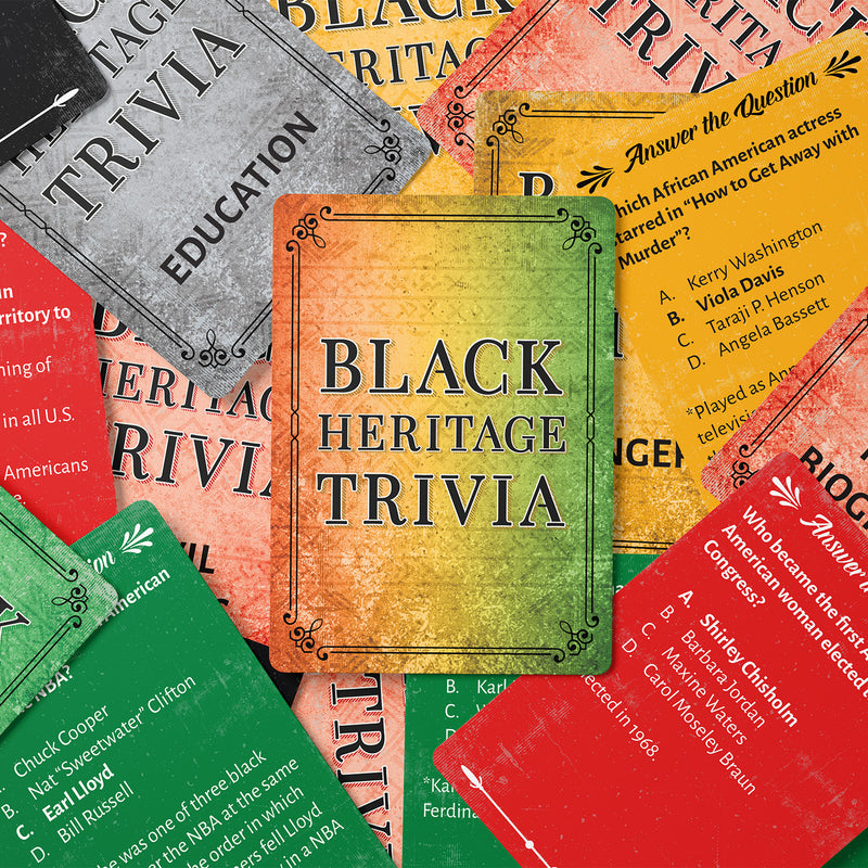 Black Heritage Trivia Game Card