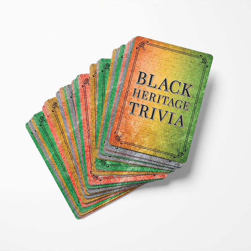 Black Heritage Trivia Game Card