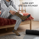 Zulu Black Patterned Men Socks