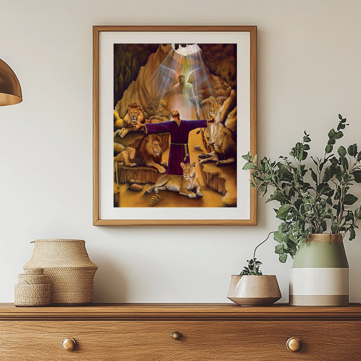 Daniel in the Lion's Den Art - African American Expressions