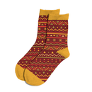 Zulu Yellow Patterned Women's Quarter Sock