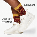 Zulu Yellow Patterned Women's Quarter Sock