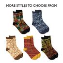 Zulu Yellow Patterned Women's Quarter Sock