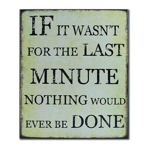 LAST MINUTE