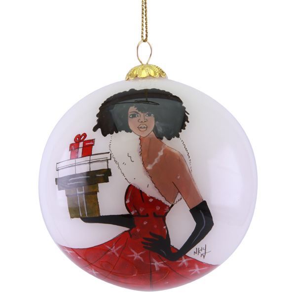 FABULOUS CHRISTMAS HAND PAINTED ORNAMENT