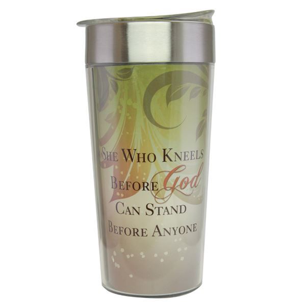SHE WHO KNEELS TRAVEL CUP