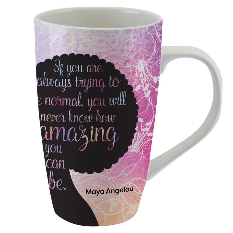 MAYA ANGELOU AMAZING LATTE MUG