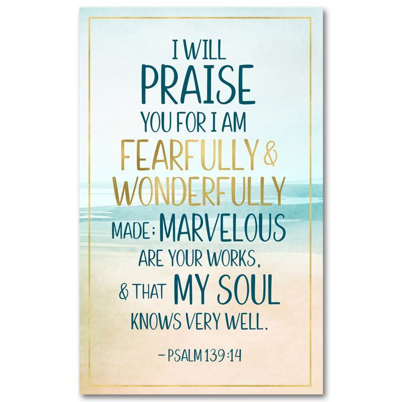 WONDERFULLY MADE WALL PLAQUE