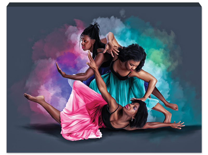 Praise Him with Dance Stretched Canvas (Medium)