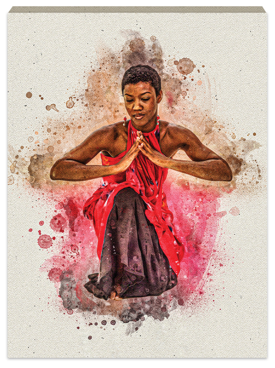 Blessed Watercolor Stretched Canvas (Medium)