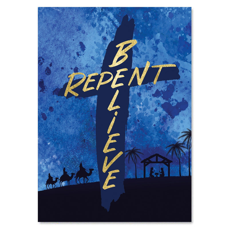Repent/Believe Christmas Card
