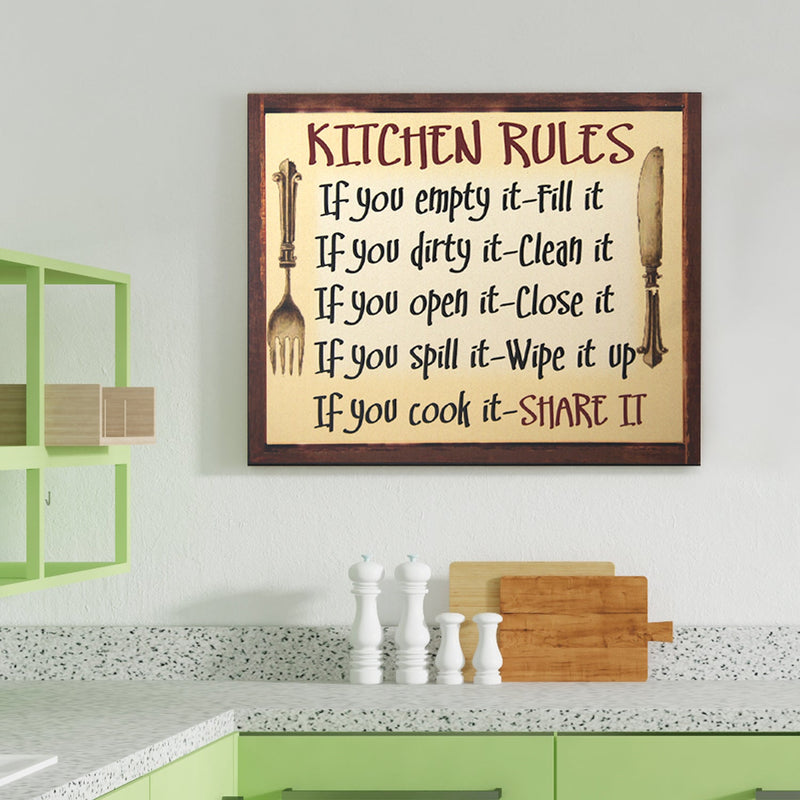 Kitchen Rukles KITCHEN RULES