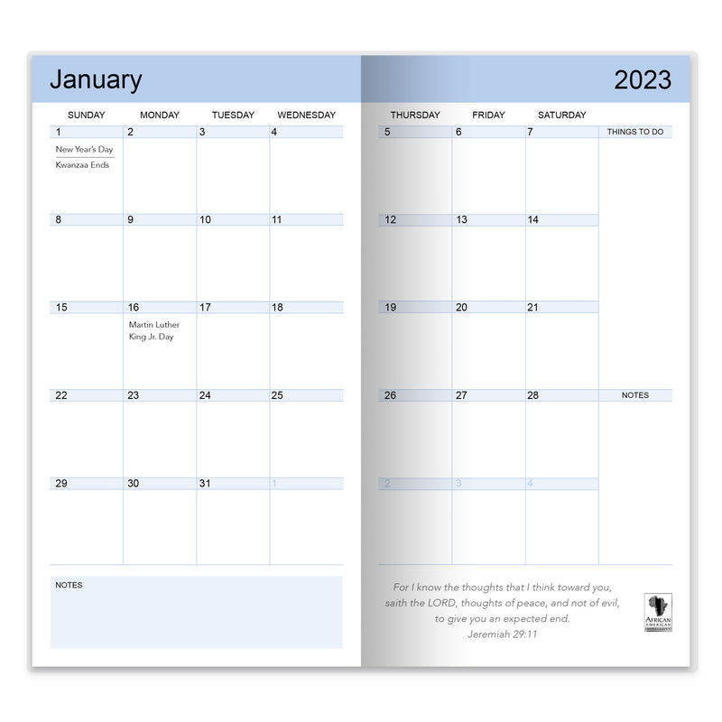 2023-2024 Sunday Morning Checkbok Planner