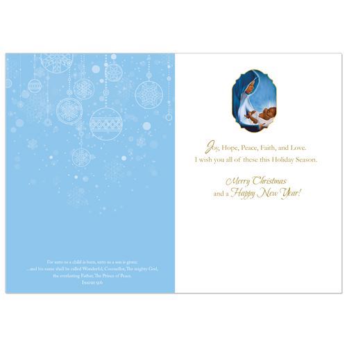 Holy Night themed Christmas greeting