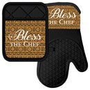 BLESS THE CHEF MITT/POT HOLDER SET