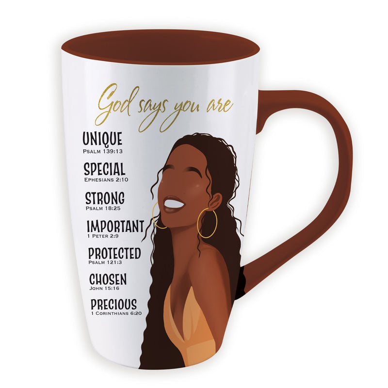 God Says Latte Mug